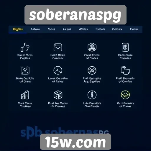 Análise das funcionalidades do site soberanaspg